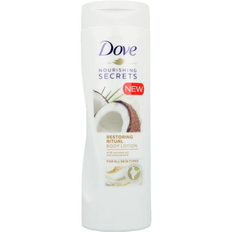 Dove Nourishing Secrets Restoring Ritual Body Lotion With Coconut Oil And Almond Milk Balsam