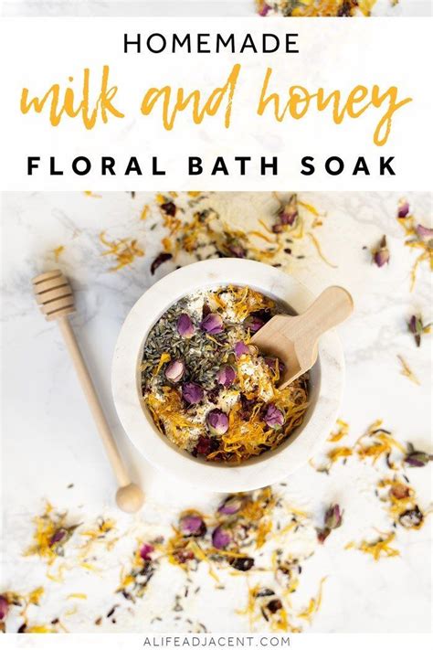 Learn How To Make A Floral Diy Milk Bath With Powdered Milk And Honey This Easy Homemade Bath