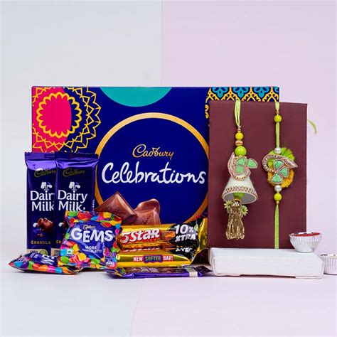 Send Bhaiya Bhabhi Rakhi With Cadbury Celebration Pack Online