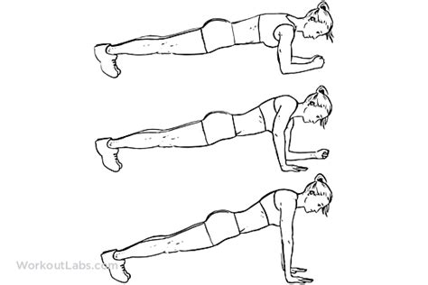 Plank To Push Up Pushups Walking Plank Up Downs Workoutlabs