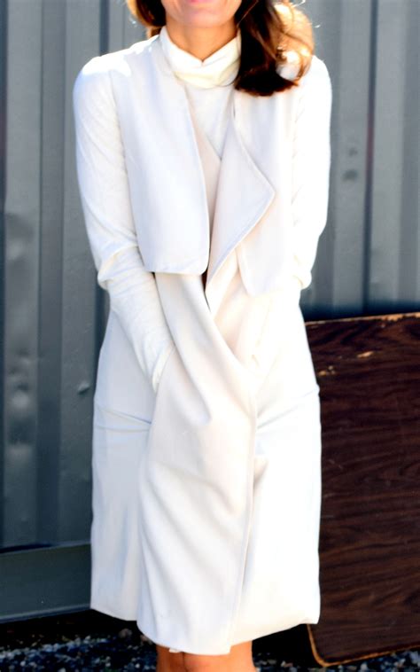 See romeo & juliet couture fashions worn in the best street style looks from our community of fashion bloggers on chictopia.com. off white, knee length vest - You Bet Your Pierogi