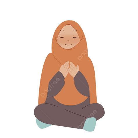 기도하는 만화 이슬람 소녀 귀여운 소녀 기도하다 머리 스카프 Png 일러스트 및 Psd 이미지 무료 다운로드 Pngtree