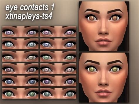 Eye Contacts 1 By Xtinaplays Ts4 At Tsr Sims 4 Updates