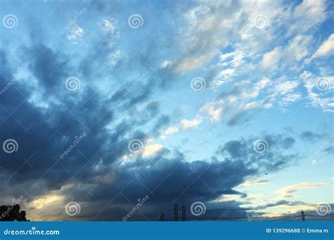 The Sky In California Beautiful Cloud Sunset，los Angeles Stock Photo