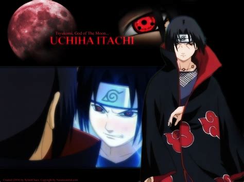Itachi Wallpaper Moon Itachi Silhouette In The Red Moon With Grunge