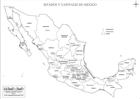 Lista De Los Estados De Mexico Y Sus Capitales Mayoría Lista