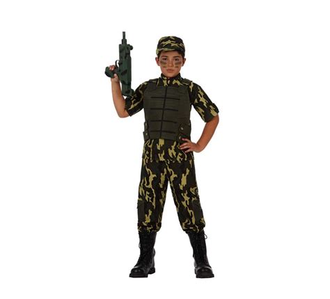 Disfraz de Camuflaje Militar para niños de 3 a 4 años