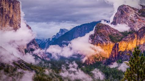 1366x768 Yosemite National Park Clouds Laptop Hd Hd 4k Wallpapers