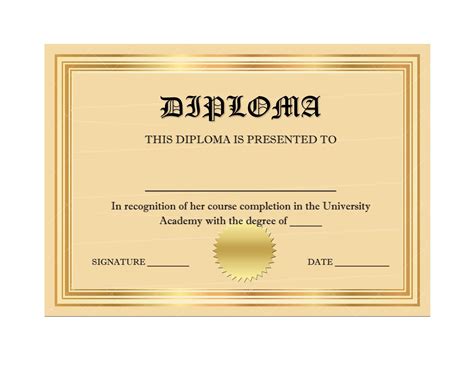 University Graduation Certificate Template