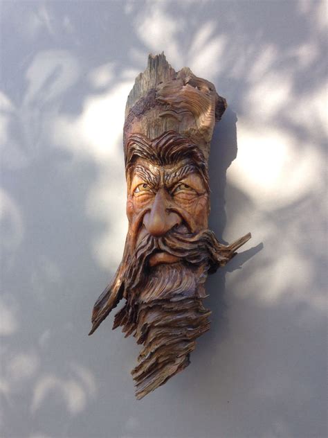 Wood Spirit Carving By Stephen Kincart Wood Carving Art Wood Spirit