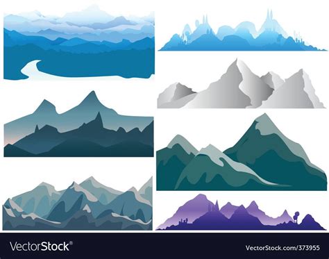 Mountain Vector Image On Vectorstock Vector Images Mountain Pictures