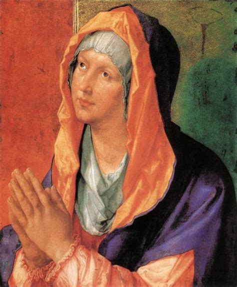The Virgin Mary In Prayer 1518 Albrecht Durer