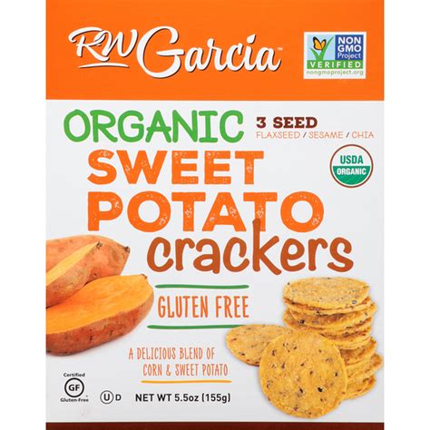 Rw Garcia Crackers Gluten Free Organic Sweet Potato 3 Seed 5 5 Oz Instacart