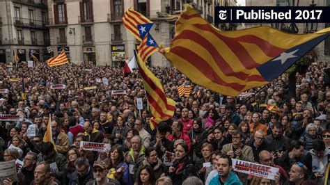 Catalonias Independence Bid Shows Signs Of Strain As Coalition Splits The New York Times