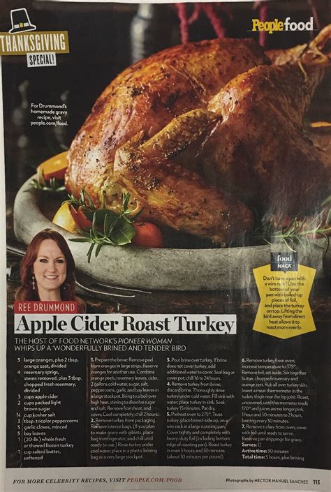 Who knew this dish could be points friendly for weight watchers? Ree Drummond Recipes Baked Turkey : Not Sure How to Brine ...