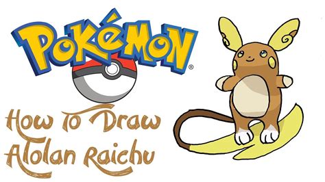 How To Draw Alolan Raichu Pokemon Youtube