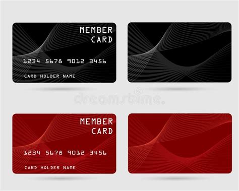 Modern Credit Card Business Vip Card Member Card Stock Vector