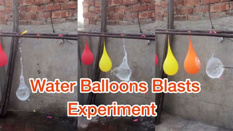 Slow Motion View Of Water Balloons Bursting Youtube