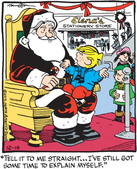 Tuesdays Top Ten Santa Claus Comics 2013 12 24 Dennis The Menace Dennis The Menace