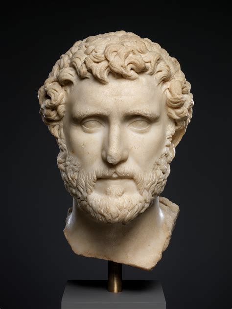 Marble Portrait Of The Emperor Antoninus Pius Roman Antonine The