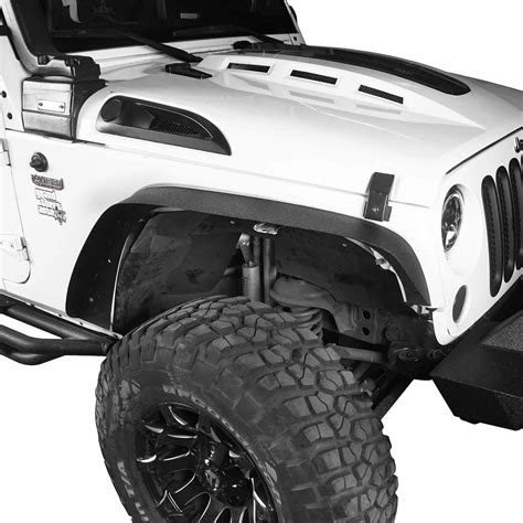 Jeep Jk Flat Fender Flares And Inner Fender Liners For 2007 2018 Jeep