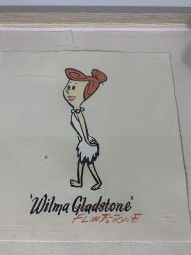 The Flintstones Fred And Wilma Limited Edition Etching Framed 12x12 By