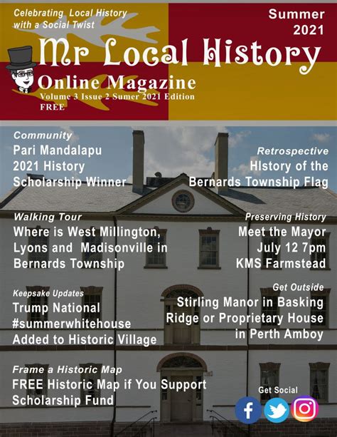 Mr Local History Releases 2021 Summer Edition Vol 3 Issue 2 Mr