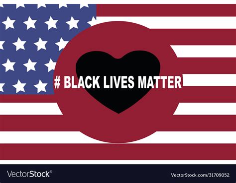 Blm Black Lives Matter African Americans Vector Image