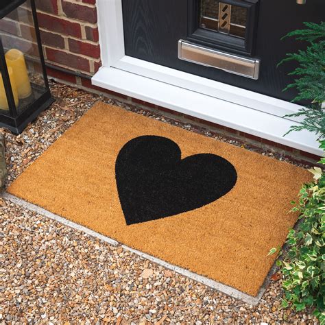 Door Mat Doormats Non Slip Natural Coir Welcome Indoor Outdoor Home