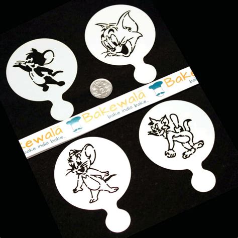 Buy Coffee Stencils Or Cupcakes Cookies Stencils Tom And Jerry Set