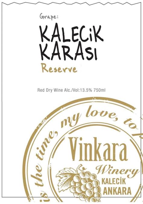 Vinkara Wines Mahzen Reserve Kalecik Karasi 2013