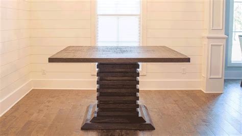 Pallets are a great resource for diy projects that require wood as they`re easy to find, inexpensive andmodular, a free resource for pallet bar ideas! DIY Bar Height Dining Room Table! #KitchenTable #DiningRoomTable #BarHeightTable #DIYWoodworkin ...