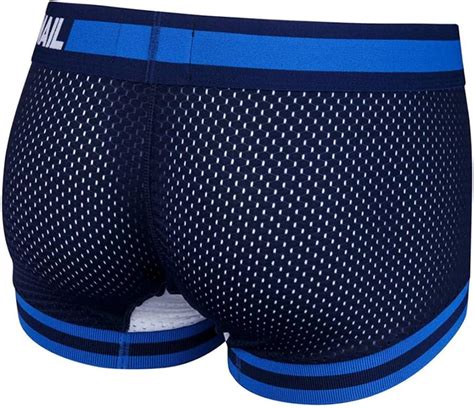 Jockmail Men Mesh Underwear Boxers Trunks Shorts Breathable Crotch Mens