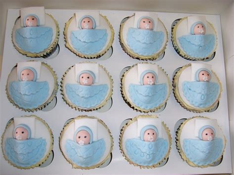 Looking for a sweet way to celebrate the new baby or the proud new parents? Baby Boy Cupcakes | I made these for a lovely "Baby Shower ...