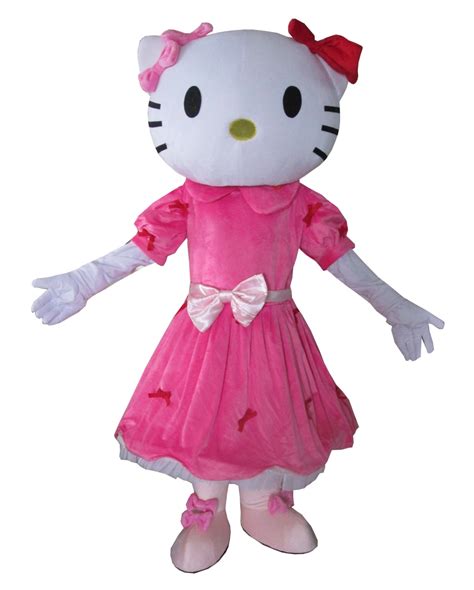 Cosplay Costumes Hello Kitty Mascot Costume With Dress For Halloween