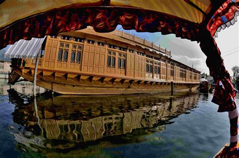 Houseboat In Dal Lake Kashmir Floating Market Whizzed Net