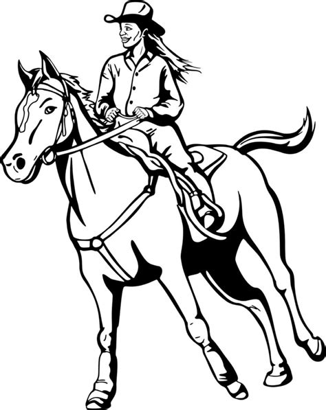 Inesyfederico Clases Printable Cowgirl Coloring Pages Kids