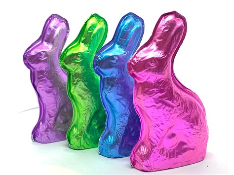 foiled chocolate easter bunny li lac chocolates