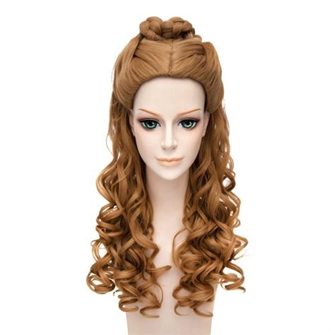 Women S Cinderella Live Action Movie Cosplay Wigs Belle Braided Long