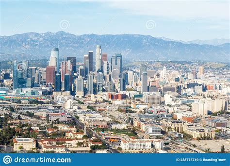 Downtown Los Angeles Skyline City Buildings Cityscape Aerial View Photo
