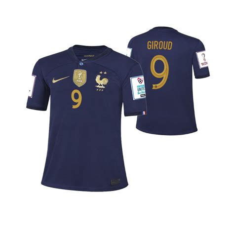 2022 World Cup France Jersey Home Navy Authentic