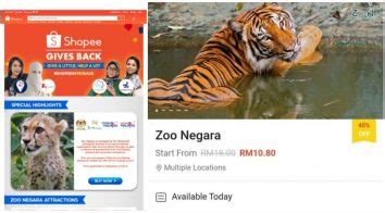 Kutipan dana pusat ini bergantung sepenuhnya pada jualan tiket dan sumbangan dari pelbagai pihak. Shopee Buat Promosi Tiket Zoo Negara RM10.80, Sah Hingga ...