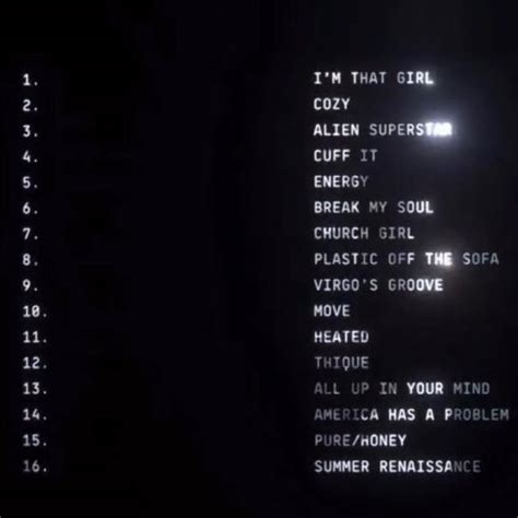 Beyonc Reveals Tracklist For New Album Renaissance United States Knews Media