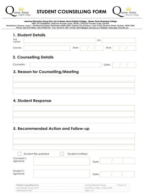 School Counselor Documentation Forms Pdf Fill Out And Sign Online Dochub