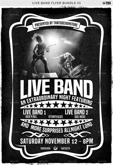 Band Flyer Templates Photoshop Free