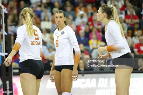 Madisen Skinner Of The Texas Longhorns Waits On Court Against The San News Photo Getty Images