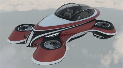 Italian Firm Lazzarini Design Shows Retro Flying Car Concept