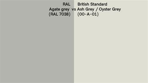 Ral Agate Grey Ral Vs British Standard Ash Grey Oyster Grey