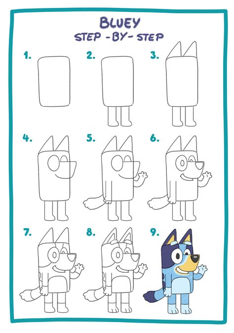 How To Draw A Cute Bluey And Bingo Blueys New Room Easy Drawing