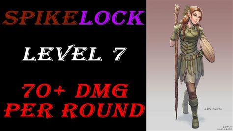 Spikelock Half Elf Land Druid Hexblade Warlock Fighter Combo Build